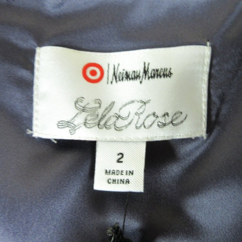 Lela Rose NWT Purple Watercolor Cocktail Dress Size 2 - Picture 5 of 14